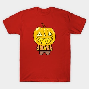 Yellow Zombie Pumpkin Man of Halloween T-Shirt